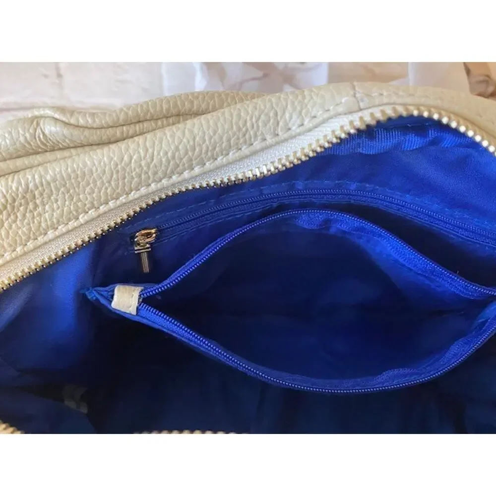 Stephanie Johnson‎ Leather Handbag Ivory leather Bag by Stephanie Johnson